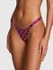 LOGO COTTON HIGH-LEG MICRO THONG PANTY Magenta Rose P Bow Print (7E4N) 2100981 фото 1